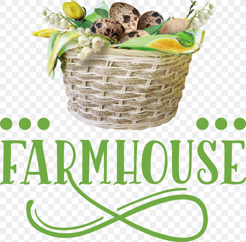 Farmhouse, PNG, 3000x2955px, Farmhouse, Basket, Basket Weaving, Christmas Day, Easter Basket Download Free