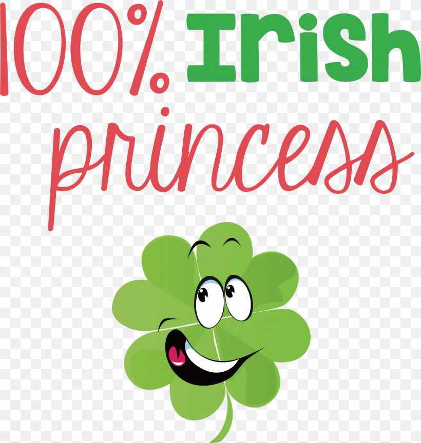 Irish Princess St Patricks Day Saint Patrick, PNG, 2846x3000px, Irish Princess, Cartoon, Happiness, Leaf, Line Download Free