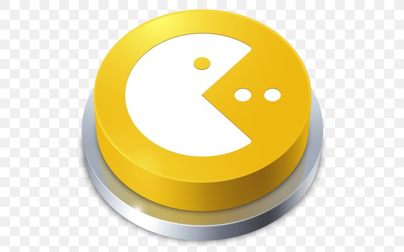 Pac-Man Button Video Game, PNG, 512x512px, Pacman, Android, Apple Icon Image Format, Button, Ico Download Free