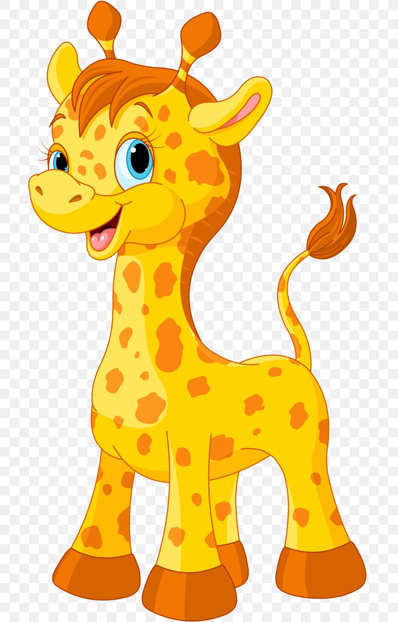 Giraffe Giraffidae Animal Figure Clip Art Yellow, PNG, 707x1280px, Giraffe, Animal Figure, Cartoon, Giraffidae, Terrestrial Animal Download Free
