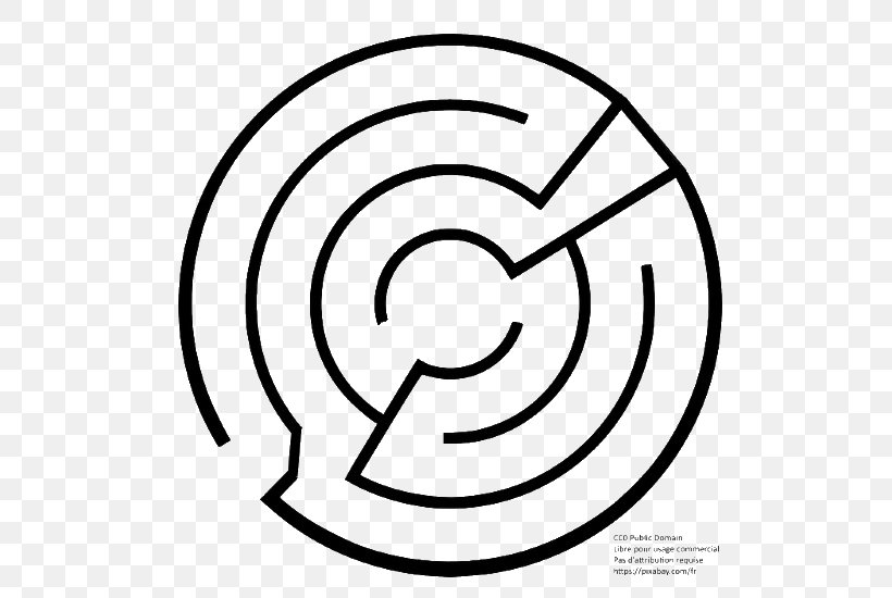 Labyrinth Child Maze T-shirt Clip Art, PNG, 550x550px, Labyrinth, Area, Black And White, Child, Line Art Download Free