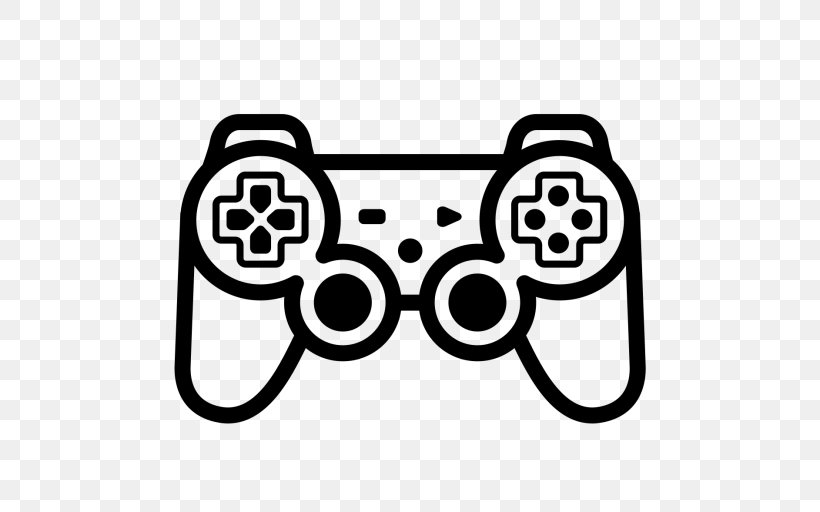 PlayStation 2 PlayStation 4 PlayStation 3 Game Controllers, PNG, 512x512px, Playstation 2, Area, Black, Black And White, Dualshock Download Free