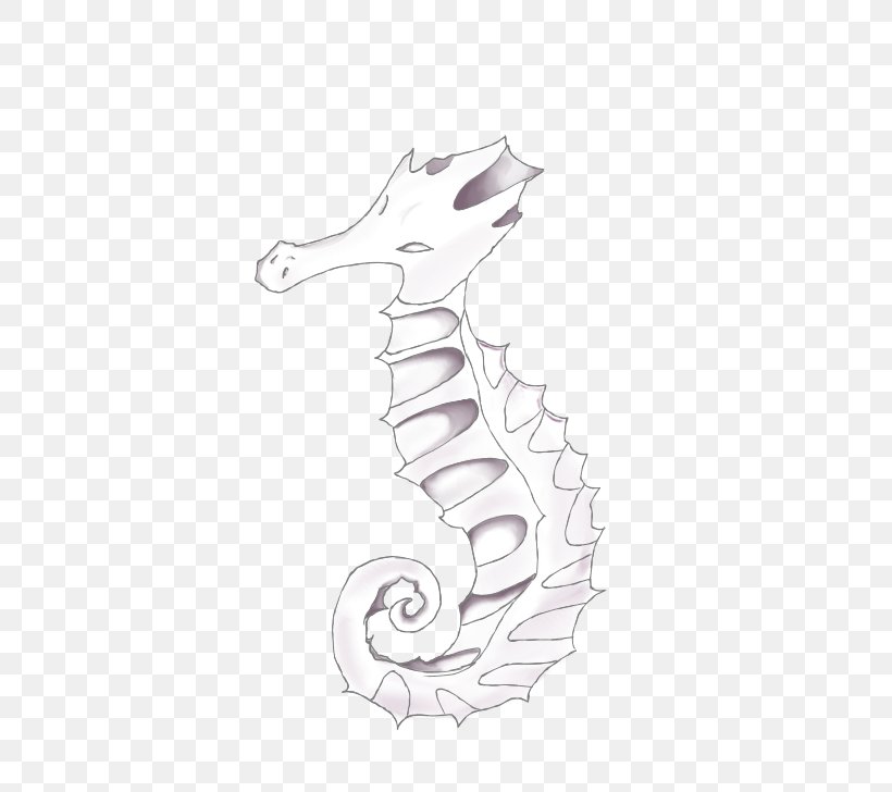 Seahorse White Pipefishes And Allies Line Art H&M, PNG, 595x728px, Seahorse, Arm, Black And White, Drawing, Fish Download Free