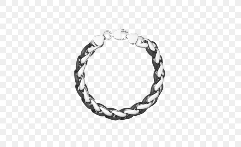 Bracelet Chain Necklace Dog Tag Jewellery, PNG, 500x500px, Bracelet, Black And White, Body Jewellery, Body Jewelry, Chain Download Free