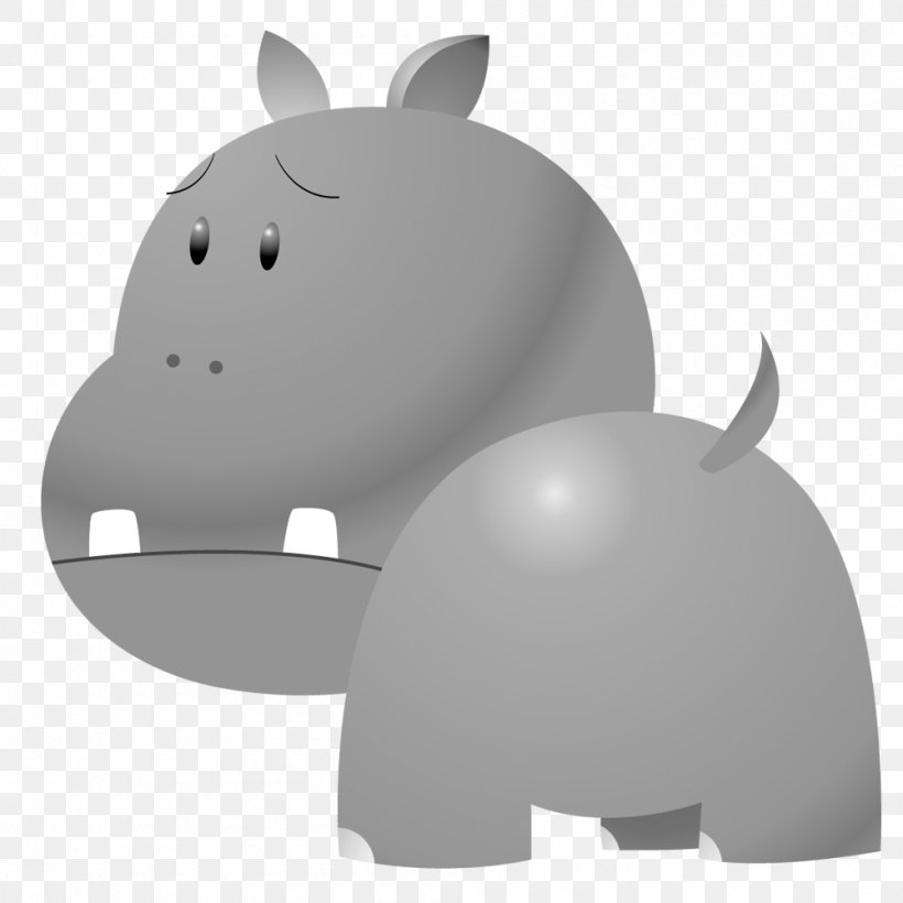 Hippopotamus Clip Art Openclipart Free Content, PNG, 1000x1000px, Hippopotamus, Animal, Carnivoran, Cartoon, Mammal Download Free