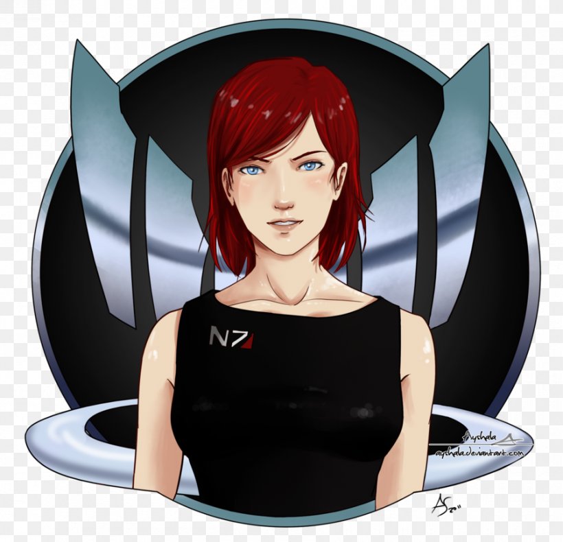 Mass Effect 2 Mass Effect 3 Commander Shepard Video Game, PNG, 900x868px, Watercolor, Cartoon, Flower, Frame, Heart Download Free