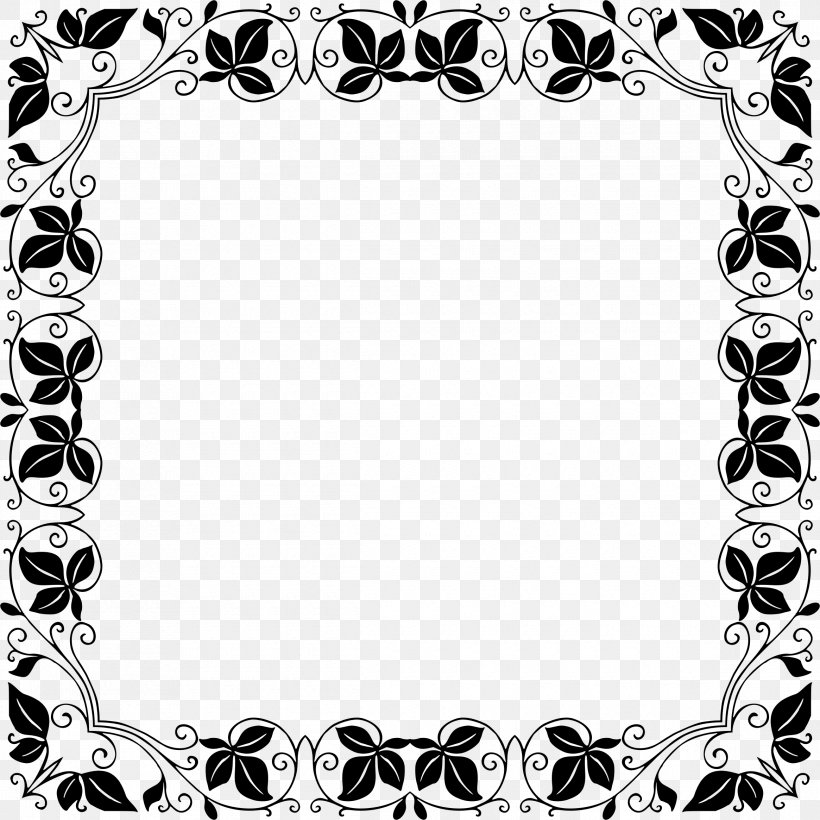 Picture Frames Borders And Frames Pattern, PNG, 2330x2330px, Picture Frames, Black, Black And White, Border, Borders And Frames Download Free