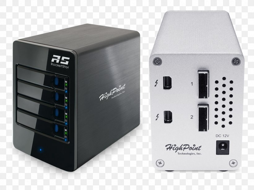 Thunderbolt RAID Disk Enclosure Drive Bay Serial Attached SCSI, PNG, 1024x768px, Thunderbolt, Computer, Computer Component, Computer Hardware, Computer Port Download Free