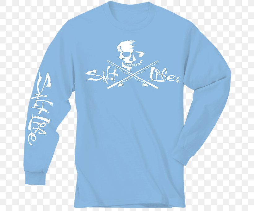 Long-sleeved T-shirt Clothing Salt Life Dive & Skull Small Flag, PNG, 680x680px, Tshirt, Active Shirt, Blue, Bluza, Clothing Download Free
