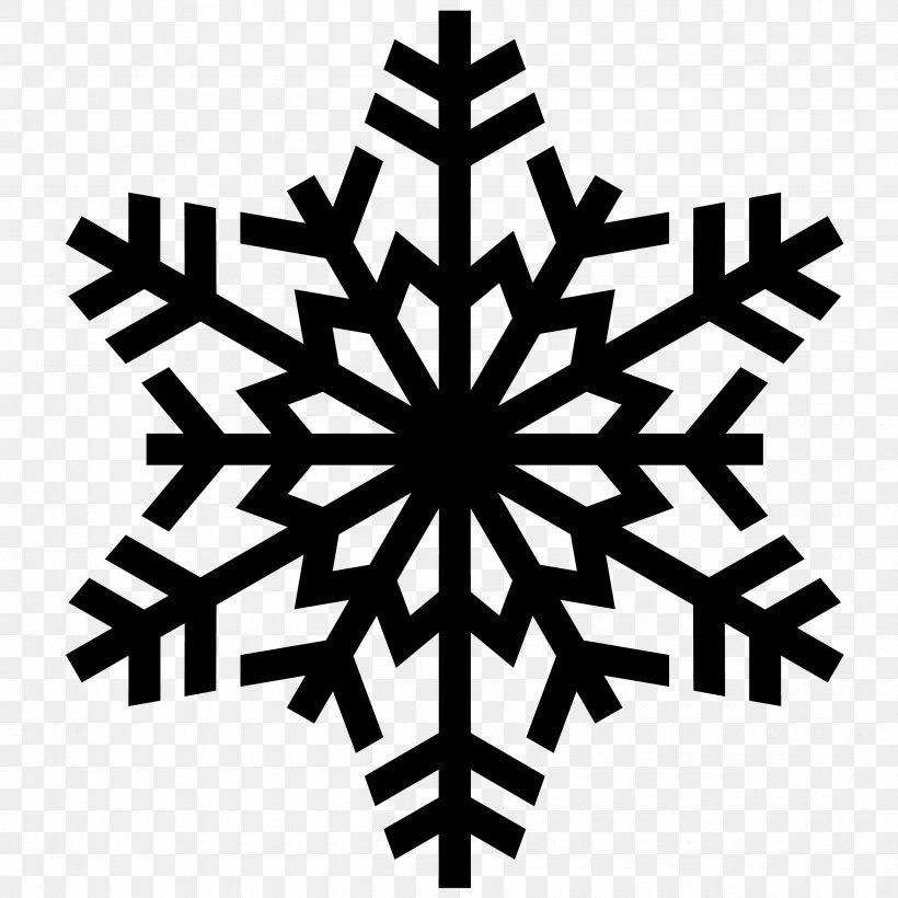 Clip Art Snowflake Openclipart, PNG, 2500x2500px, Snowflake, Black And White, Leaf, Monochrome, Monochrome Photography Download Free
