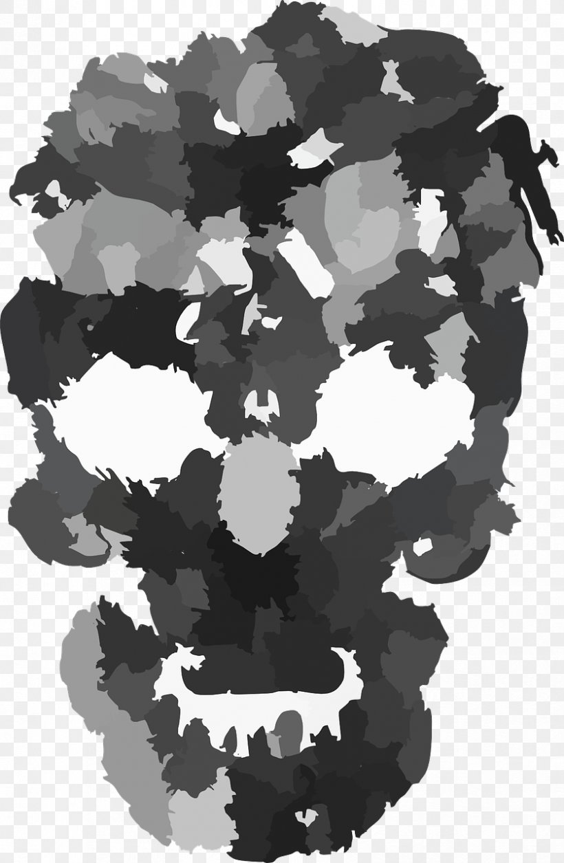 Skull Face, PNG, 836x1280px, Skull, Black And White, Bone, Camouflage, Face Download Free