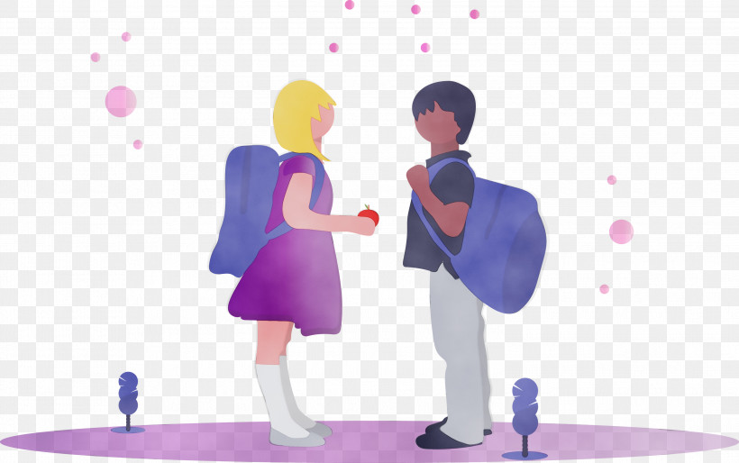 Cartoon Interaction Gesture Animation Conversation, PNG, 2999x1882px, Back To School, Animation, Boy, Cartoon, Conversation Download Free