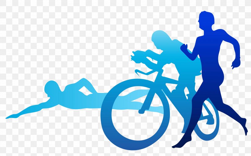 Ironman Triathlon Swimming Clip Art, PNG, 4145x2575px, Triathlon, Area, Blue, Brand, Cycling Download Free