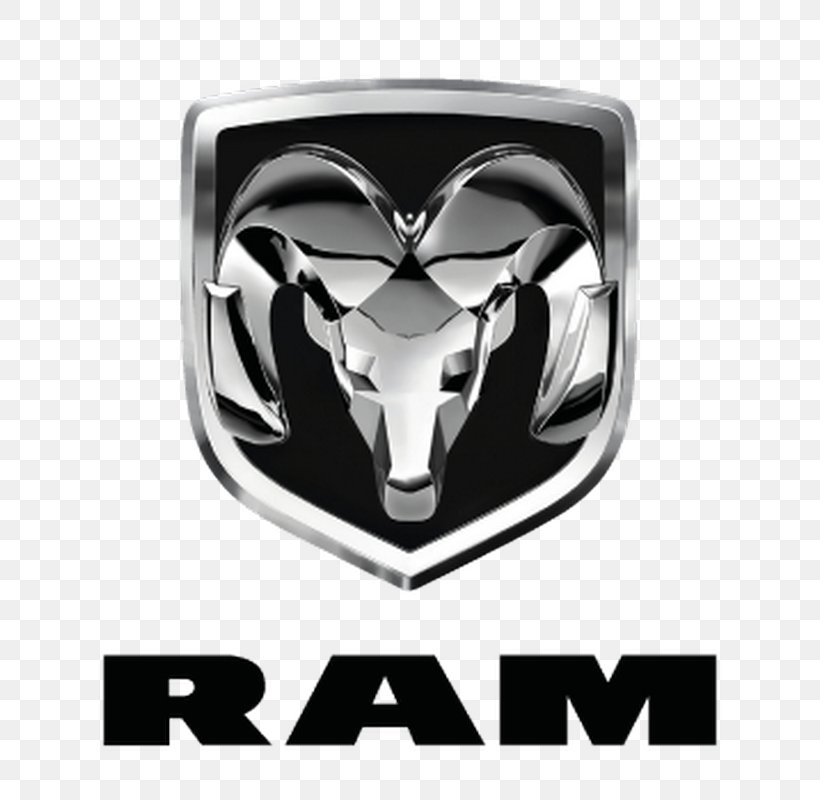 Ram Trucks Ram Pickup Dodge Chrysler Car, PNG, 800x800px, Ram Trucks, Black And White, Brand, Car, Chrysler Download Free