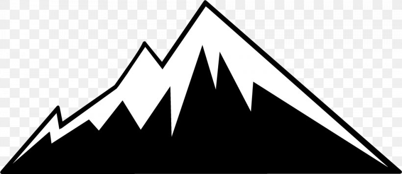 Clip Art Openclipart Free Content Image Mountain, PNG, 984x428px, Mountain, Art, Black, Black And White, Brand Download Free