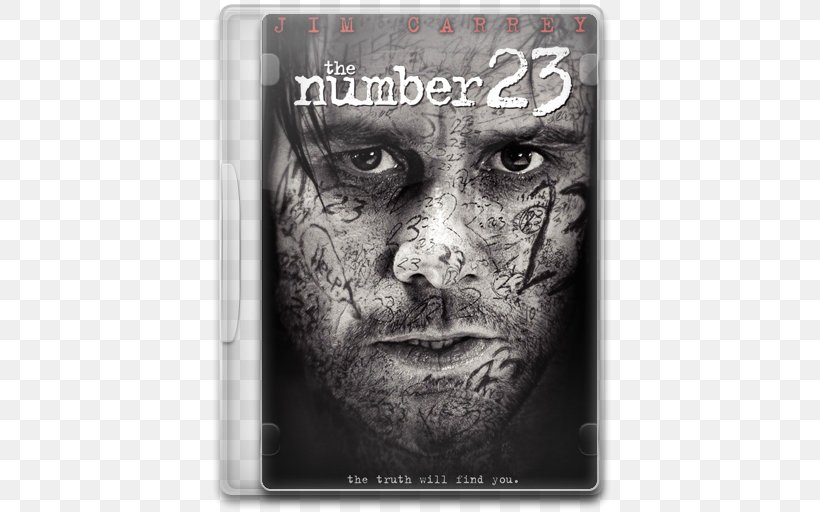 Jim Carrey The Number 23 Infinifilm Thriller, PNG, 512x512px, Jim Carrey, Black And White, Cinema, Drama, Face Download Free