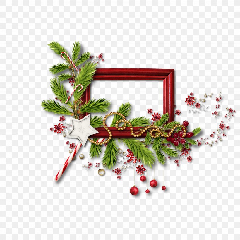 Garland Picture Frames, PNG, 3600x3600px, Garland, Aquifoliaceae, Aquifoliales, Christmas, Christmas Decoration Download Free