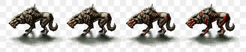 Gray Wolf Sprite Dire Wolf OpenGameArt.org, PNG, 4708x1000px, 2d Computer Graphics, Gray Wolf, Claw, Concept, Dire Wolf Download Free