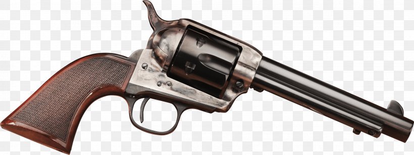 Trigger Firearm Revolver .45 Colt A. Uberti, Srl., PNG, 3462x1299px, Watercolor, Cartoon, Flower, Frame, Heart Download Free