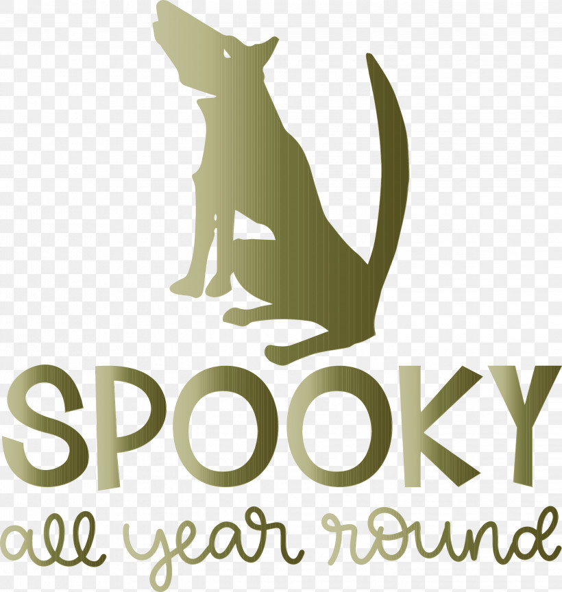 Cat Logo Font Tail Dog, PNG, 2844x3000px, Spooky, Biology, Cat, Dog, Halloween Download Free