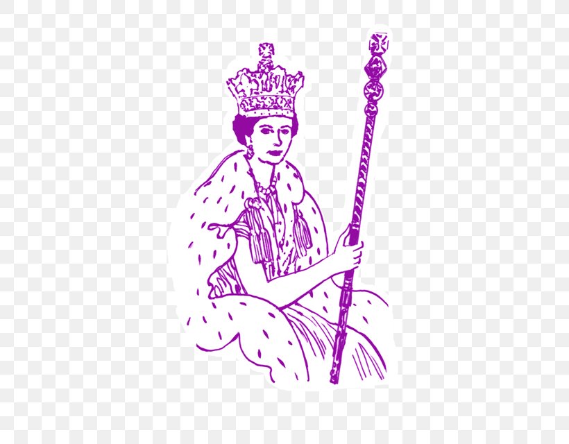 Elizabeth II Sceptre The Queen Drawing Clip Art, PNG, 424x640px, Elizabeth Ii, Area, Art, Artwork, Black And White Download Free