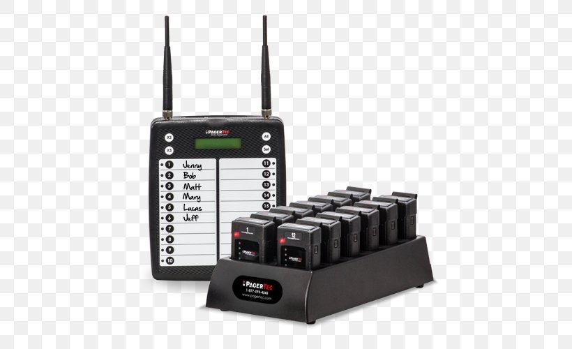 Pager Restaurant Computer Servers Paging Wireless, PNG, 500x500px, Pager, Computer, Computer Hardware, Computer Servers, Electronic Instrument Download Free