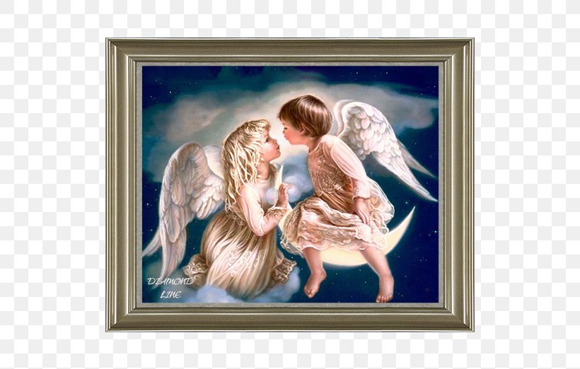 Painting Embroidery Cross-stitch Art Needlework, PNG, 522x522px, Painting, Angel, Art, Crossstitch, Diamond Download Free