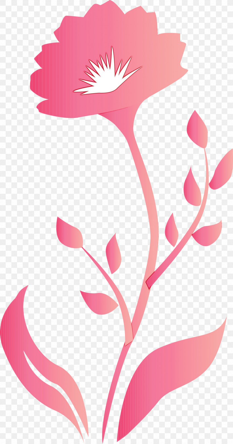 Pink Pedicel Plant Flower Plant Stem, PNG, 1578x3000px, Spring Frame, Decor Frame, Flower, Paint, Pedicel Download Free