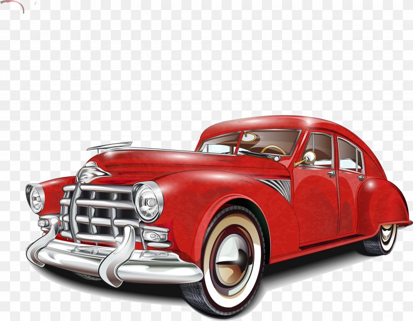Vintage Car Poster Classic Car, PNG, 2625x2046px, Car, Antique Car, Automotive Design, Brand, Classic Car Download Free