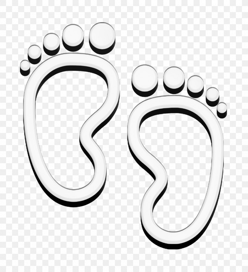 Baby Footprints Icon Shapes Icon Baby Pack 1 Icon, PNG, 920x1010px, Shapes Icon, Baby Pack 1 Icon, Black, Black And White, Foot Icon Download Free
