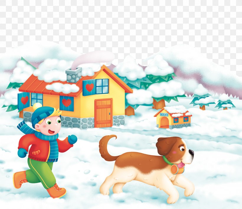 Puppy Dog Snow Illustration, PNG, 1200x1037px, Puppy, Art, Carnivoran, Cartoon, Child Download Free