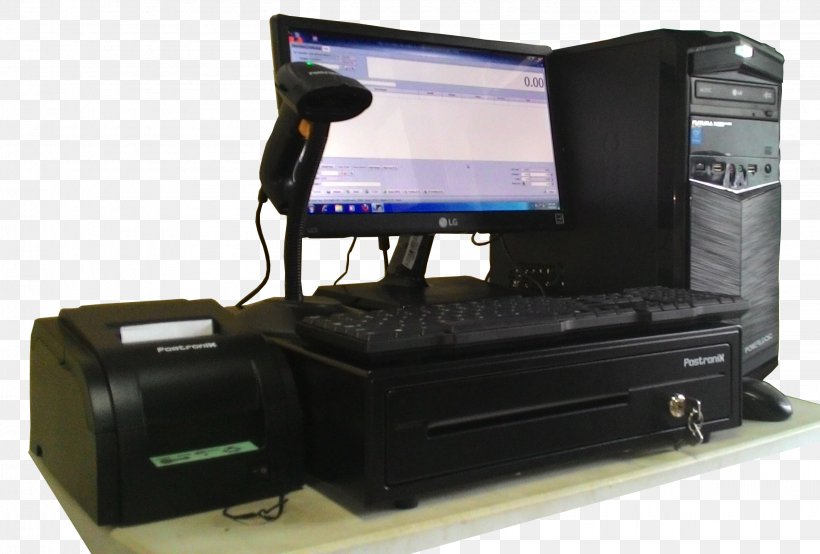 Computer Software Cashier Display Device Computer Hardware, PNG, 2262x1530px, Computer Software, Barcode, Business, Cash Register, Cashier Download Free