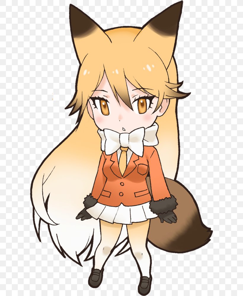 Kemono Friends Silver Fox Sakhalin Fox Gray Wolf, PNG, 618x1000px, Watercolor, Cartoon, Flower, Frame, Heart Download Free