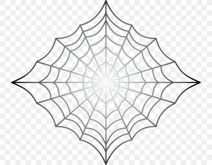 Spider Web Drawing Clip Art, PNG, 734x639px, Spider, Area, Black And White, Drawing, Leaf Download Free