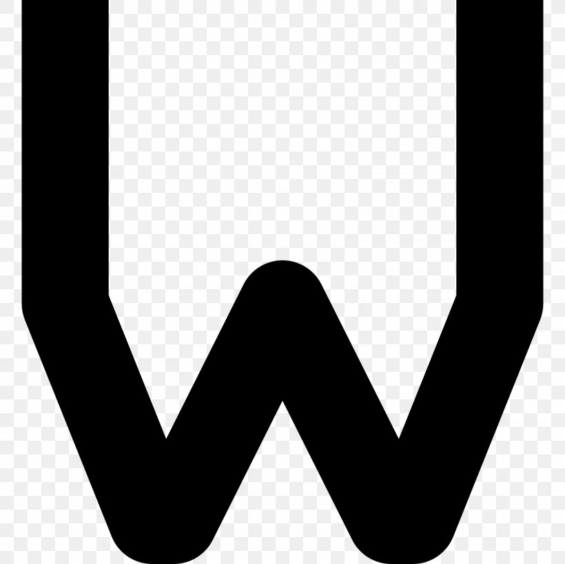 W Letter, PNG, 1600x1600px, Symbol, Arm, Black, Black And White, Black White Download Free