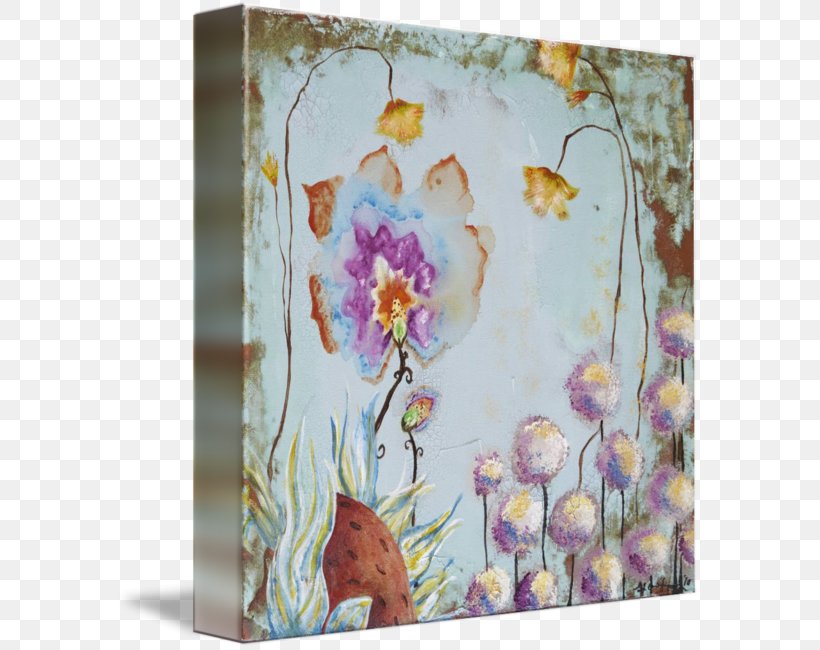 Floral Design Watercolor Painting Picture Frames, PNG, 585x650px, Floral Design, Art, Branch, Flora, Flower Download Free