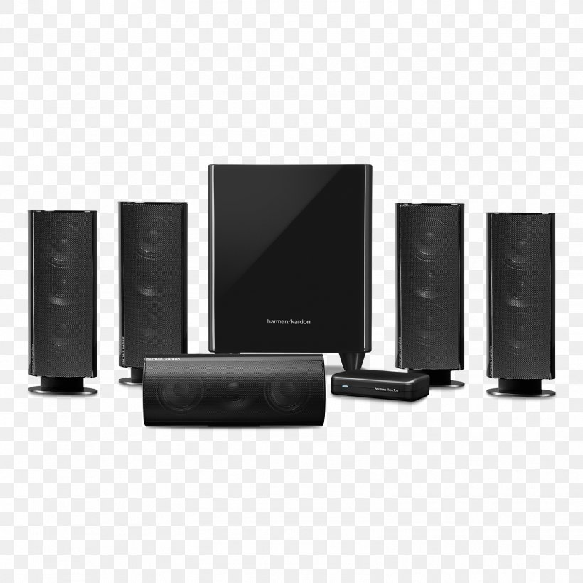 Home Theater Systems Loudspeaker 5.1 Surround Sound Harman Kardon Audio, PNG, 1606x1606px, 51 Surround Sound, Home Theater Systems, Audio, Audio Equipment, Av Receiver Download Free