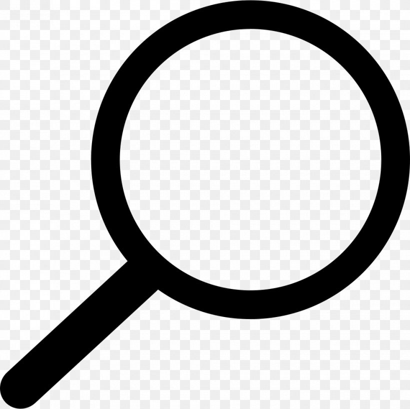 Magnifying Glass Clip Art, PNG, 980x978px, Magnifying Glass, Black And White, Glass, Symbol, White Download Free