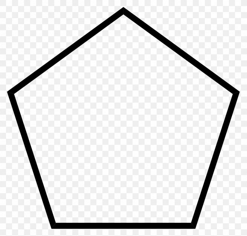 Regular Polygon Pentagon Shape Regular Polytope, PNG, 1405x1340px, Regular Polygon, Area, Black And White, Equilateral Pentagon, Equilateral Triangle Download Free