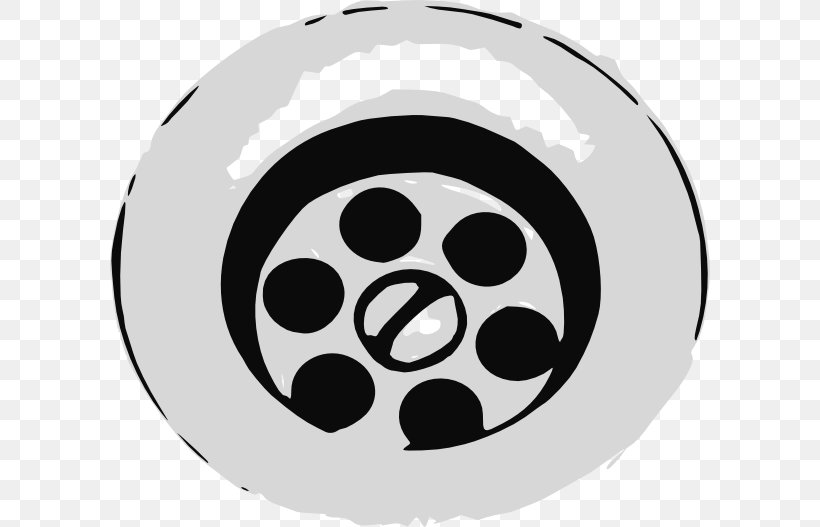 Storm Drain Sink Clip Art, PNG, 600x527px, Drain, Automotive Tire, Black, Black And White, Drainage Download Free