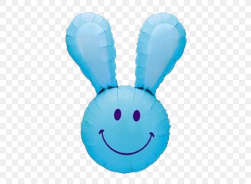 Toy Balloon Smiley Easter Bunny Hop Bunny!, PNG, 600x600px, Balloon, Birthday, Blue, Easter, Easter Bunny Download Free