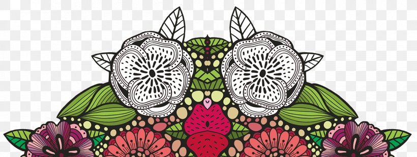 Butterfly Floral Design Cut Flowers Pattern, PNG, 1250x473px, Butterfly, Art, Artwork, Butterflies And Moths, Cut Flowers Download Free