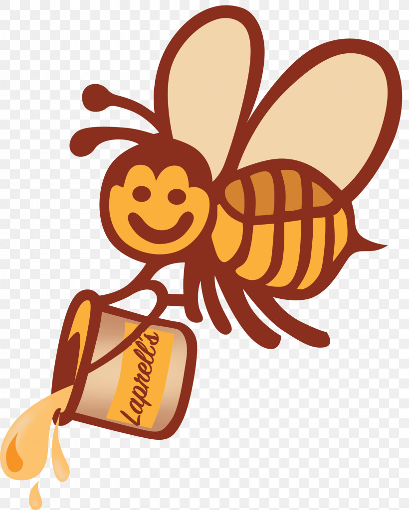 Cartoon Honeybee Membrane Winged Insect Bee Pollinator PNG X Px Cartoon Bee Honeybee