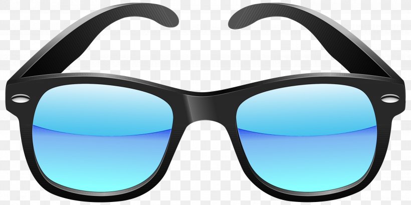 Aviator Sunglasses Eyewear Clip Art, PNG, 3000x1499px, Glasses, Aqua, Aviator Sunglasses, Azure, Blue Download Free