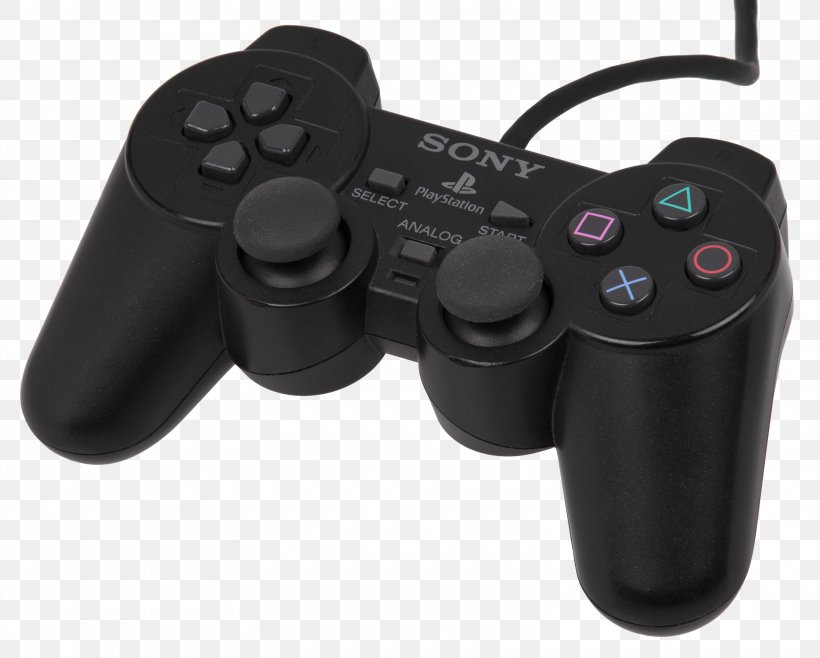 Black PlayStation 2 Game Controller DualShock Video Game, PNG, 3040x2440px, Black, All Xbox Accessory, Analog Stick, Computer Component, Dualshock Download Free