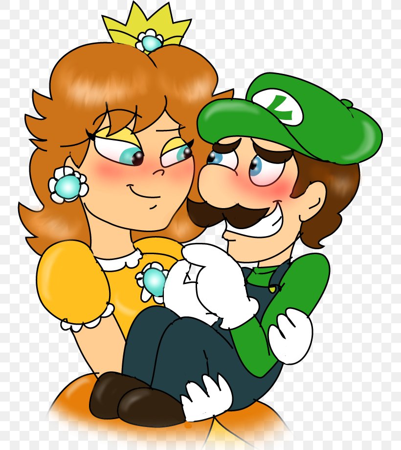 Princess Daisy Luigi Mario Bros. Rosalina, PNG, 747x919px, Princess Daisy, Art, Artwork, Boy, Cartoon Download Free