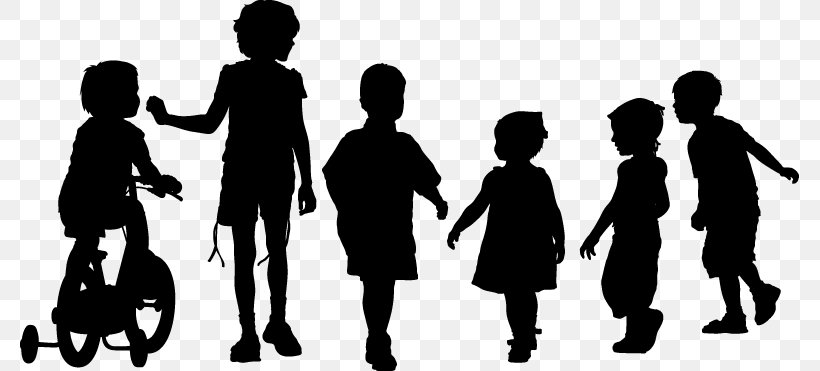 Silhouette Royalty-free Clip Art, PNG, 779x371px, Silhouette, Art, Black And White, Child, Drawing Download Free