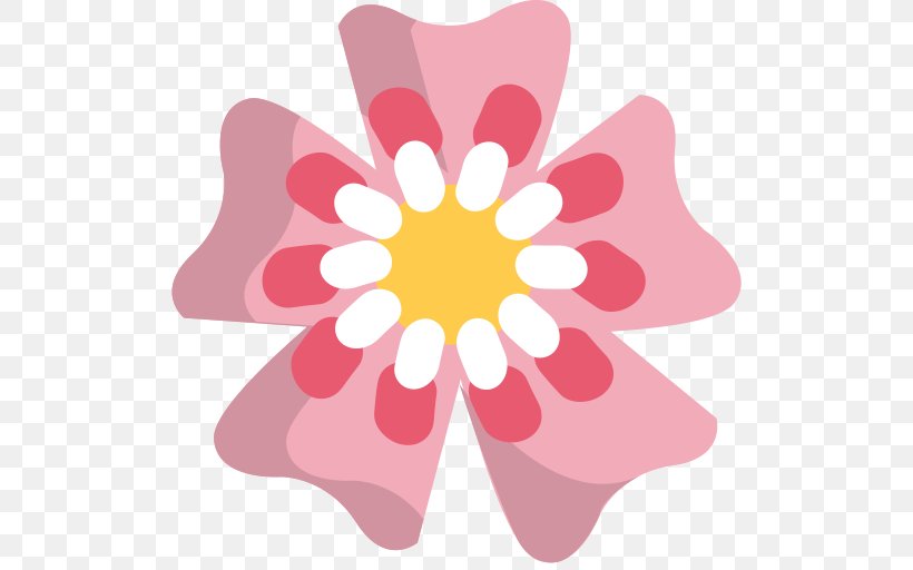 Cherry Blossom Cartoon, PNG, 512x512px, Emoji, Blossom, Cherry Blossom, Flower, Herbaceous Plant Download Free