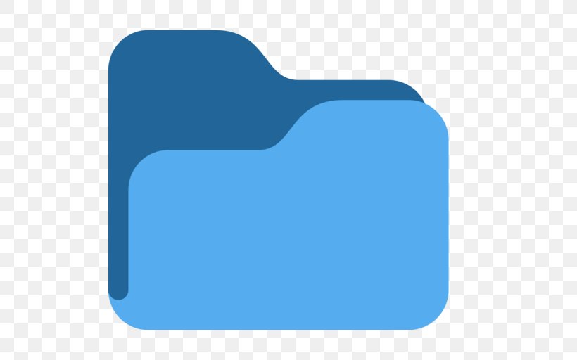 Emoji File Folders Directory, PNG, 512x512px, Emoji, Aqua, Azure, Blue, Cobalt Blue Download Free