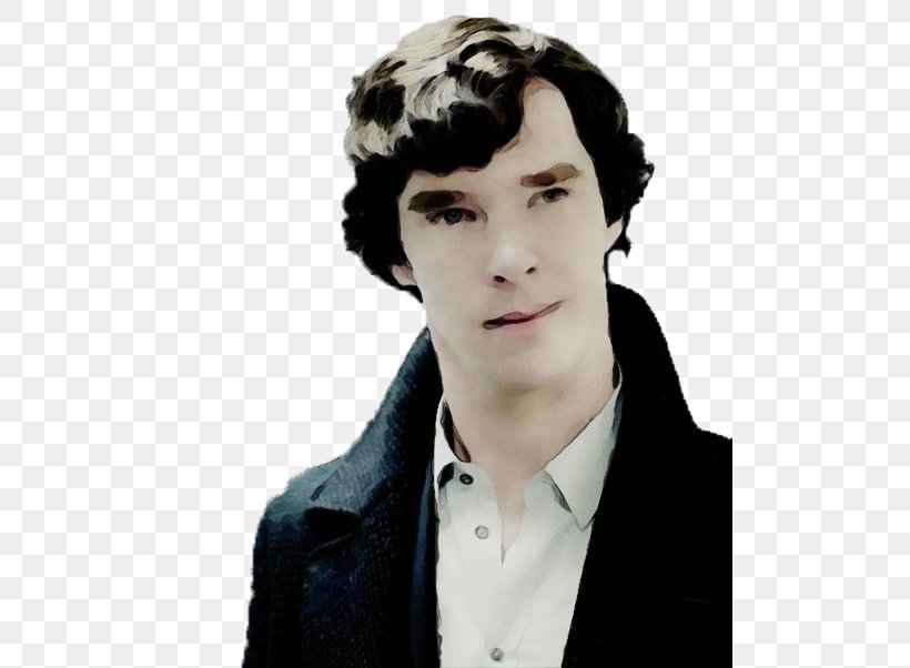 Hand Cartoon, PNG, 500x602px, 221b Baker Street, Watercolor, Actor, Benedict Cumberbatch, Black Hair Download Free